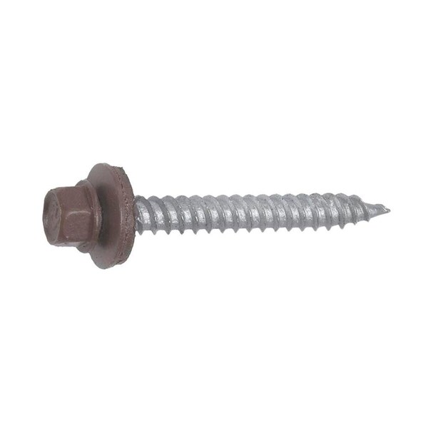 Grip-Rite Self-Drilling Screw, 1 in, Zinc Plated Steel External Hex Drive, 115 PK NHWNW91001BRN - main